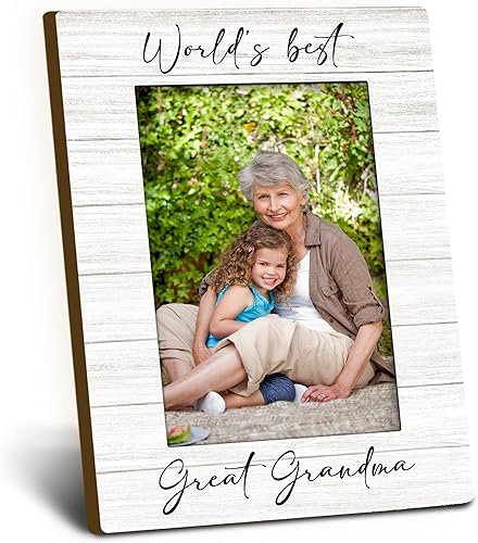 Vista 39 de Marco de Fotos Regalo de Amapola 4x6, Marco de Fotos de Madera para Abuelo, Regalo de Navidad Día del Padre Cumpleaños para Amapolas de Nietos, Los