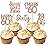 30PCS 60th Birthday Cupcake Toppers Glitter Sixty Happy 60 Straight Outta 1966 Cupcake Picks for Cheers to 60 Years 60th Birthday Wedding Anniversary Party Decoration Supplies Rose Gold