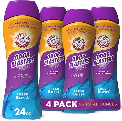 Arm & Hammer Clean Scentsations - Potenciador de aroma en lavado, 24 onzas, paquete de 4