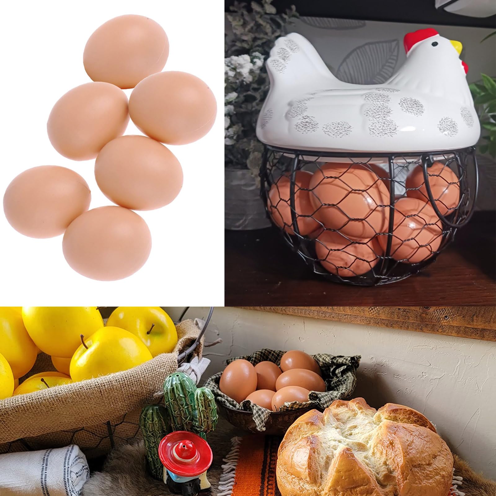 Künstliche Eierkuchen (6 Stück) – Realistische Dekoration Für Küche, Fotografie & Shop-Display