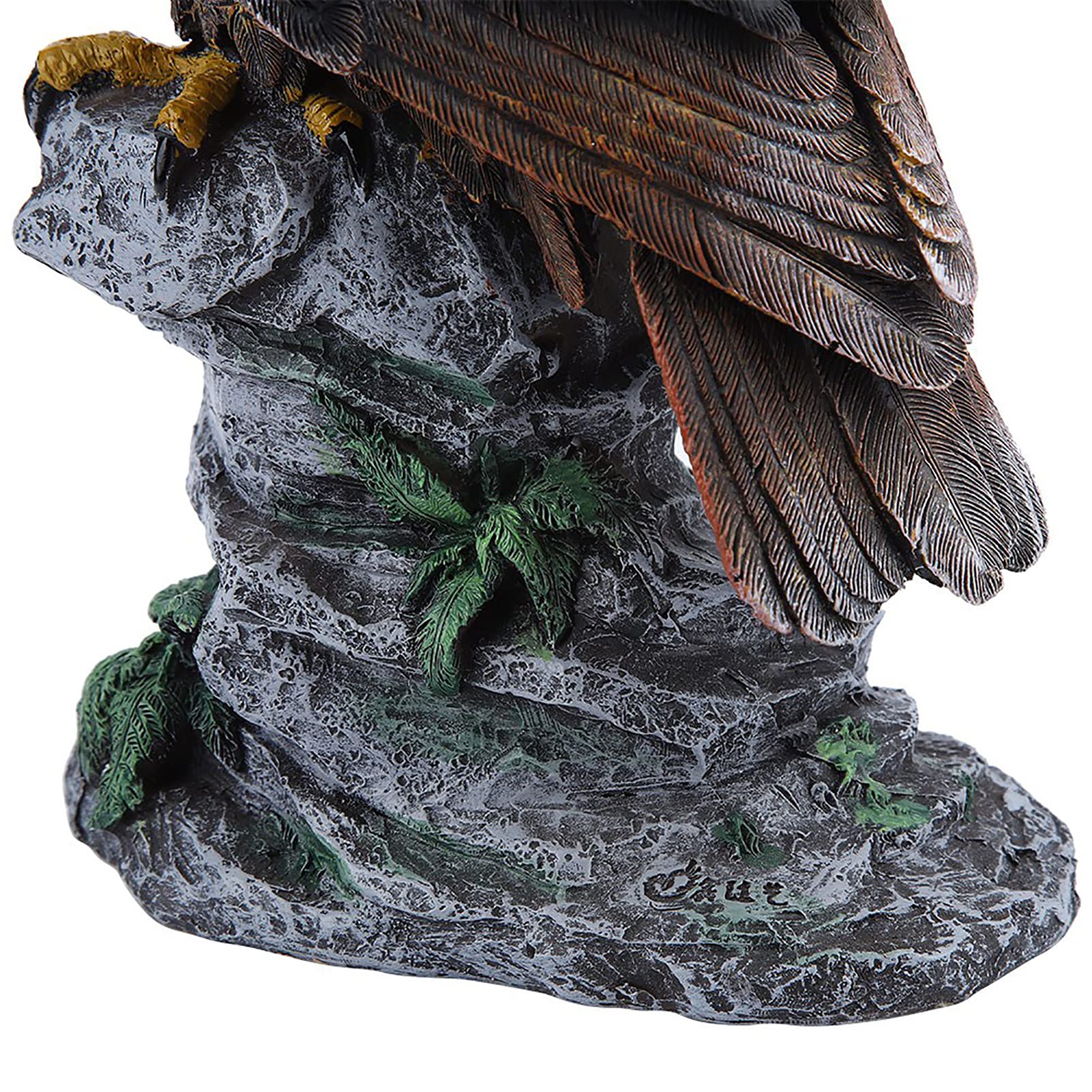 Aquila da Giardino in Poliresina,Aquila Statua da Giardino Scultura da Giardino Statua Decorativa con Funzione Repellente per Uccelli Animali Collezione Decorazione Arredamento Esterno