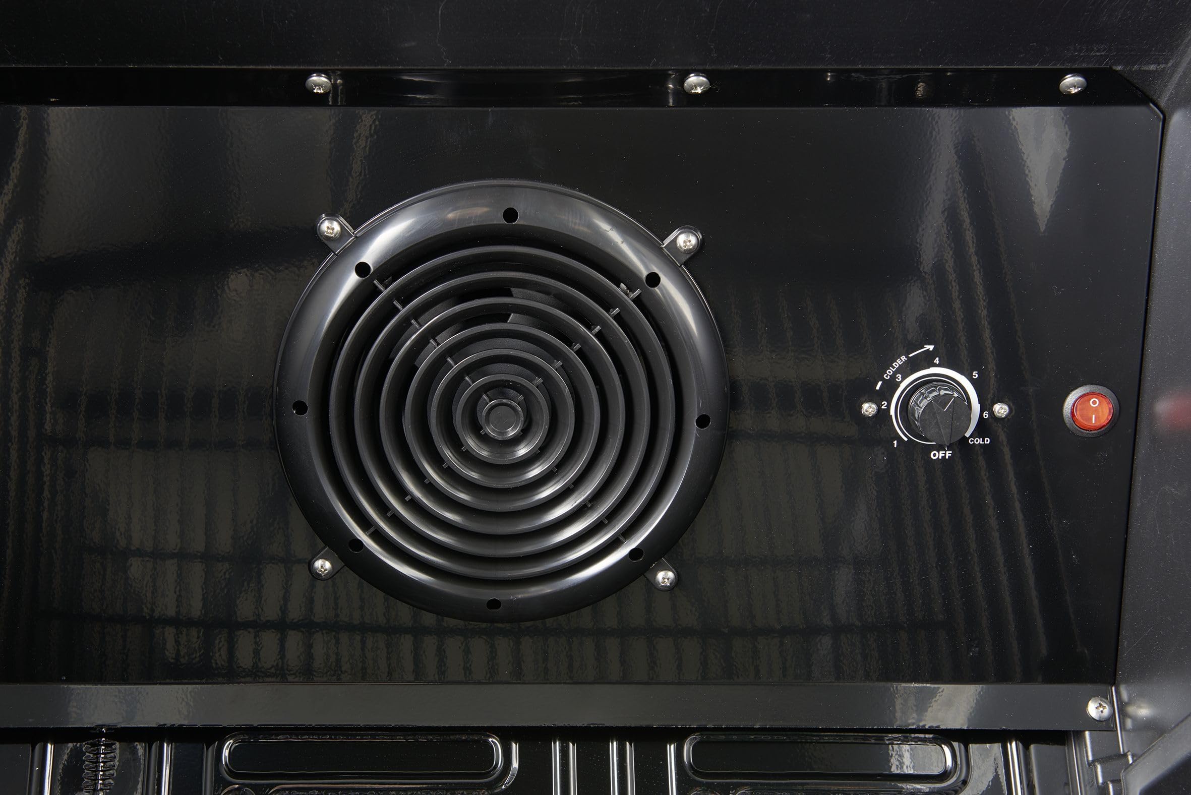 METRO Professional Frigorifero per bevande in acciaio/alluminio, porta in vetro con serratura e chiave, 4 ripiani regolabili, 180 W, illuminazione a LED (Nero, 347 L)