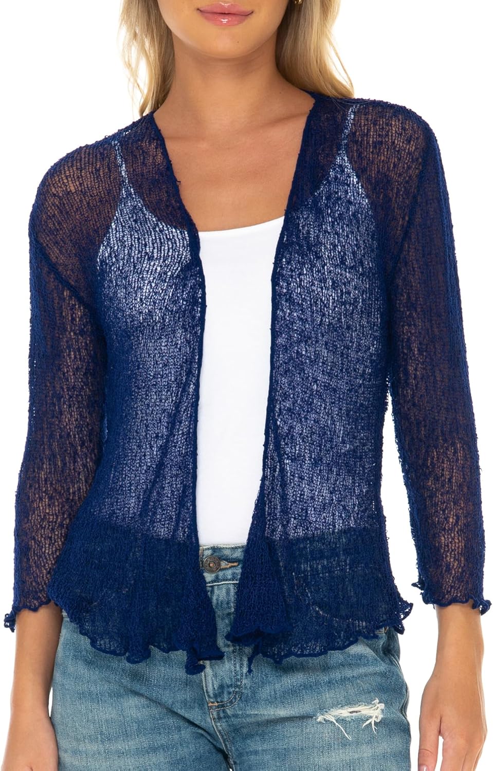 Cardigan Maglioni Equo Solidale Cardigan A Scrollata Di Spalla Da