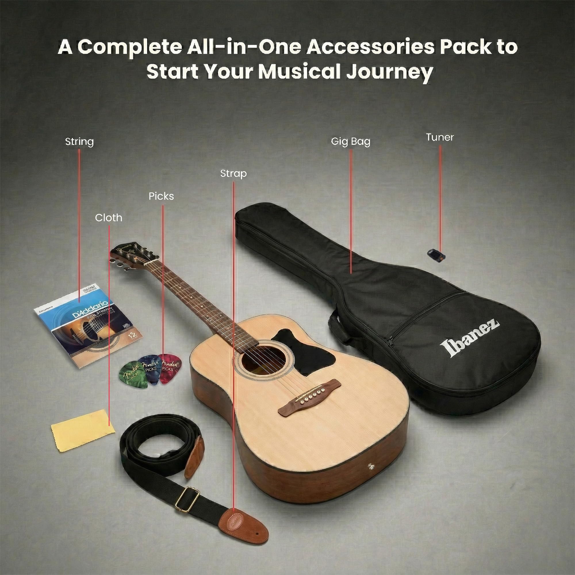 Amazon.com: Ibanez IJV30 JamPack 3/4-Size Mini Dreadnought