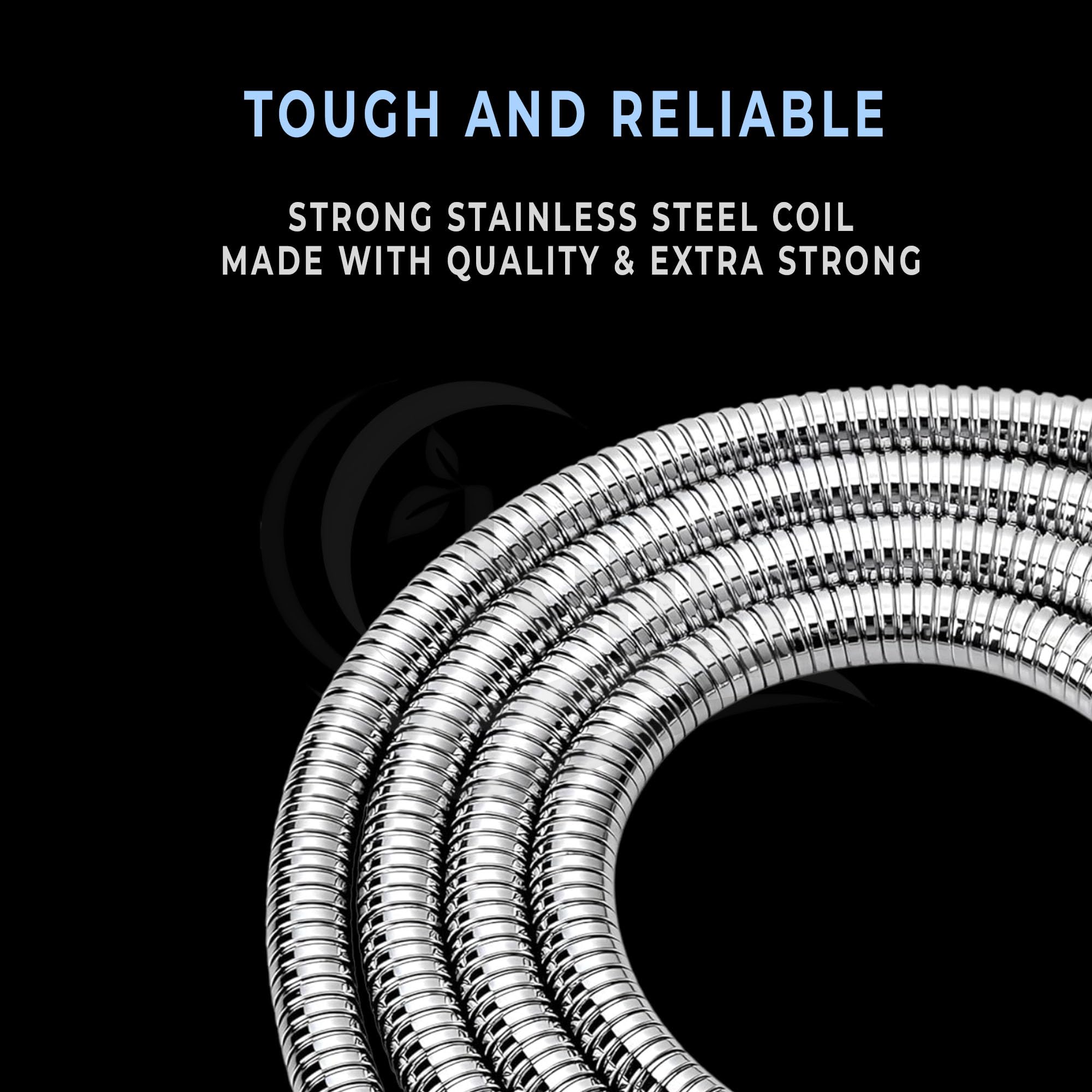 KINIK Diamond 304 Stainless Steel Chrome Finished Extendable 2 Meter Flexible Shower Hose Handshower Hose Shower Tube and Health Faucet Tube for Bathroom 4