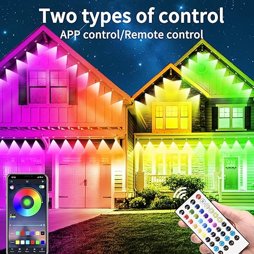 Miniatura 2 de Luz permanente para exteriores de 300 pies, IP67, impermeable, luces de Navidad para exteriores, con aplicacióncontrol remoto, luz de casa al aire