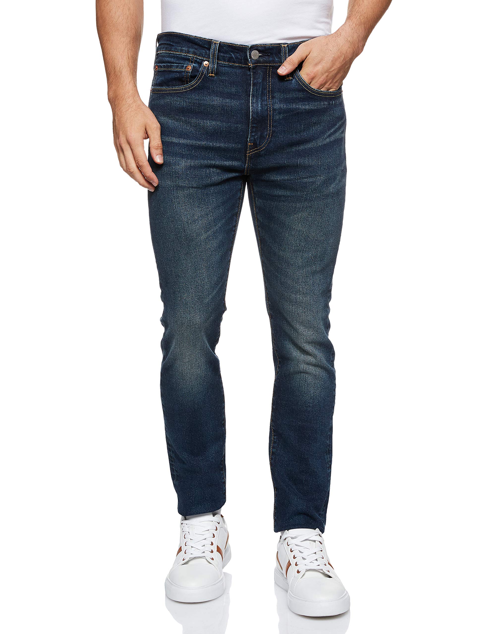 Levi'sMens 510 Skinny Jeans W 01 Fit Pant, Color 36 Dark Indigo - Worn In, Size 31W / 32L