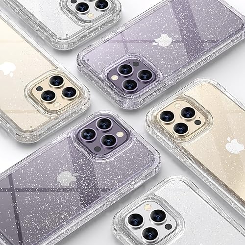 Miniatura 29 de Diaclara - Funda diseñada para iPhone 14 Pro Max, resistente, de cuerpo completo, con protector de pantalla sensible al tacto y antiarañazos + Blanco