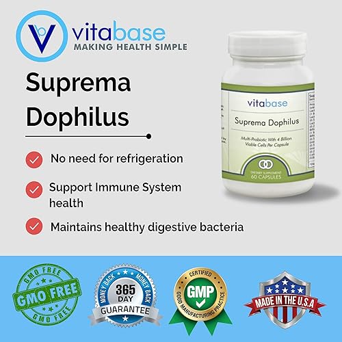 Miniatura 3 de Suprema Dophilus Multi-Probiótico 60 Cápsulas Vegetarianas