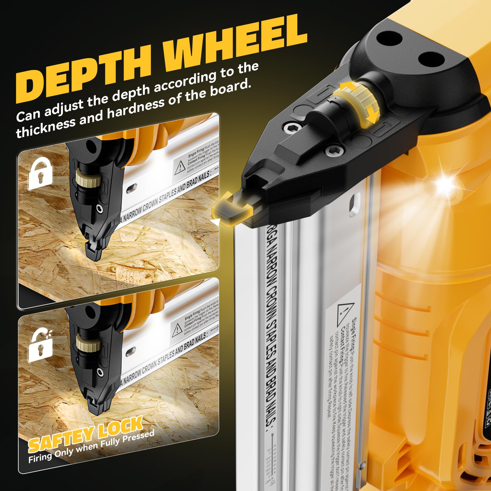 Neu Master DeWalt 20V Cordless Nail/Staple Gun 18G 2-in-1 Brad