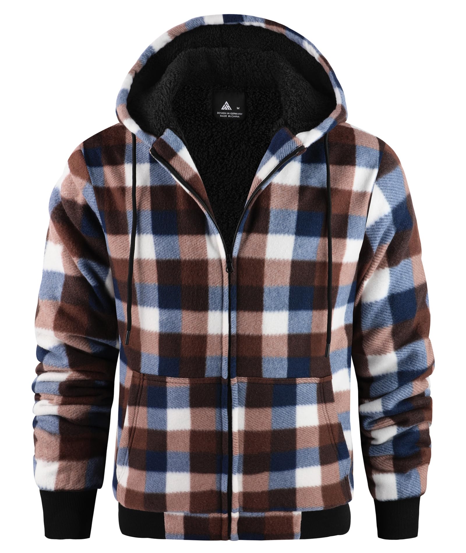 geeksport geeksport geeksport geeksport Felpa da Uomo con Cappuccio e Full Zip Fleece Hoodies for Men Sportive Inverno