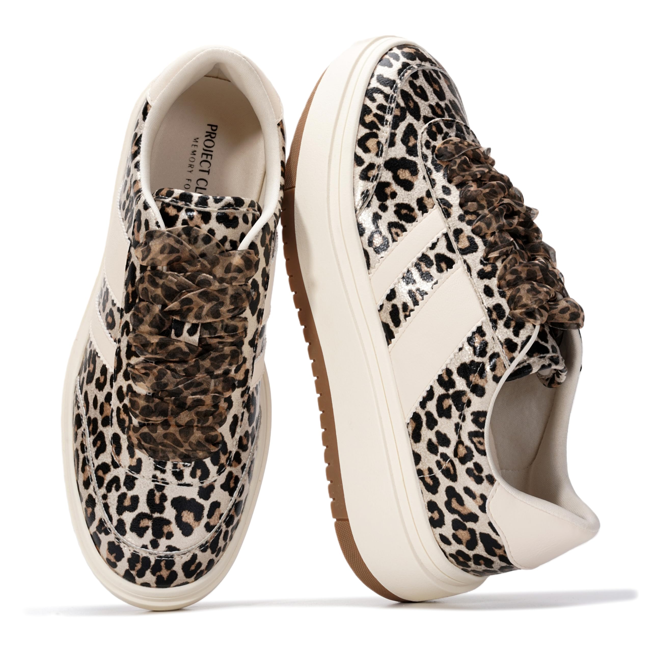 Project Cloud Platform Sneakers for Women - Lightweight Memory Foam Insole Womens Sneakers - Non-Slip Fashion Sneakers for Women Footwear - Women's