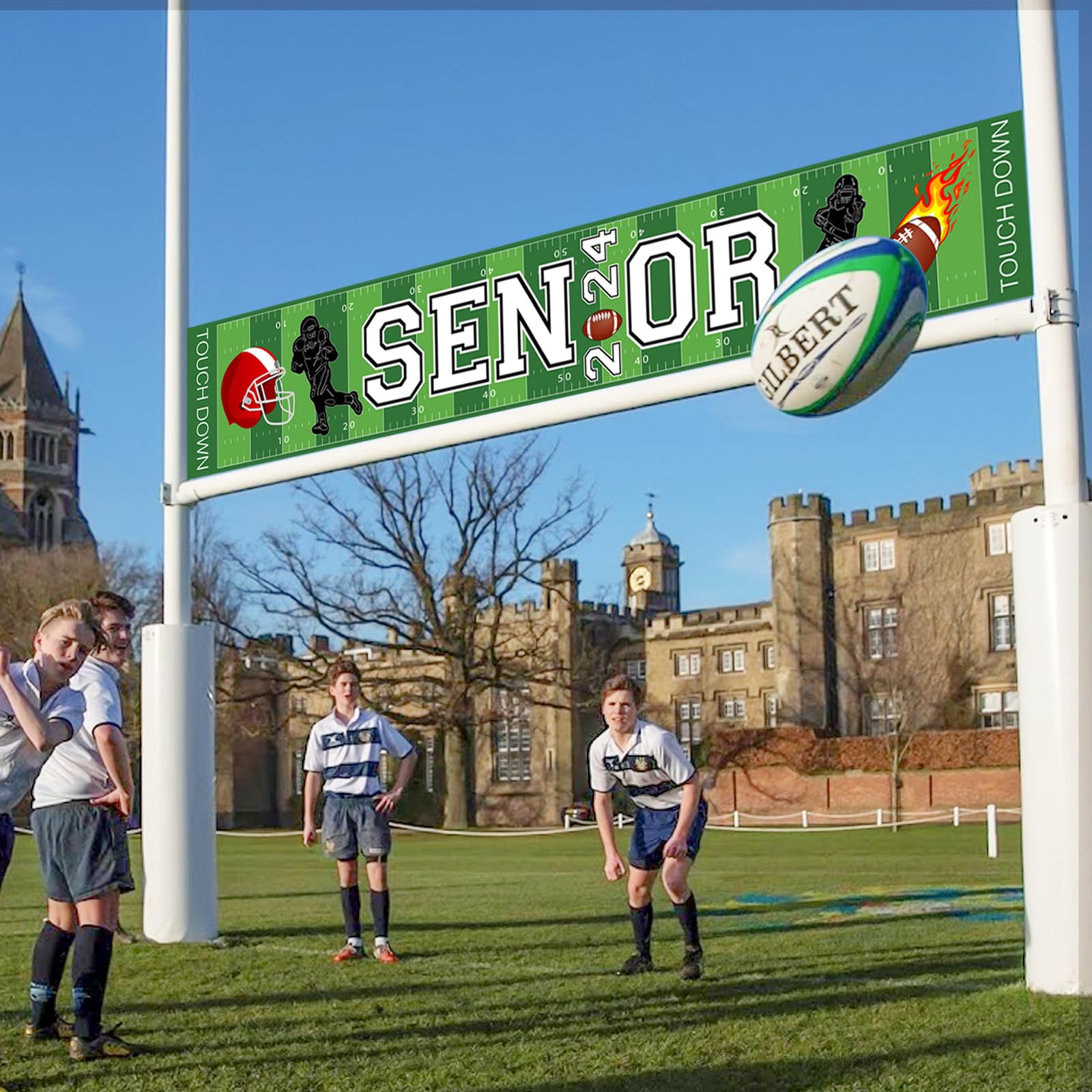 Lot De 3 Bannières Décoratives Rugby – Thème Sportif, Papier, Pour Anniversaire Et Fête