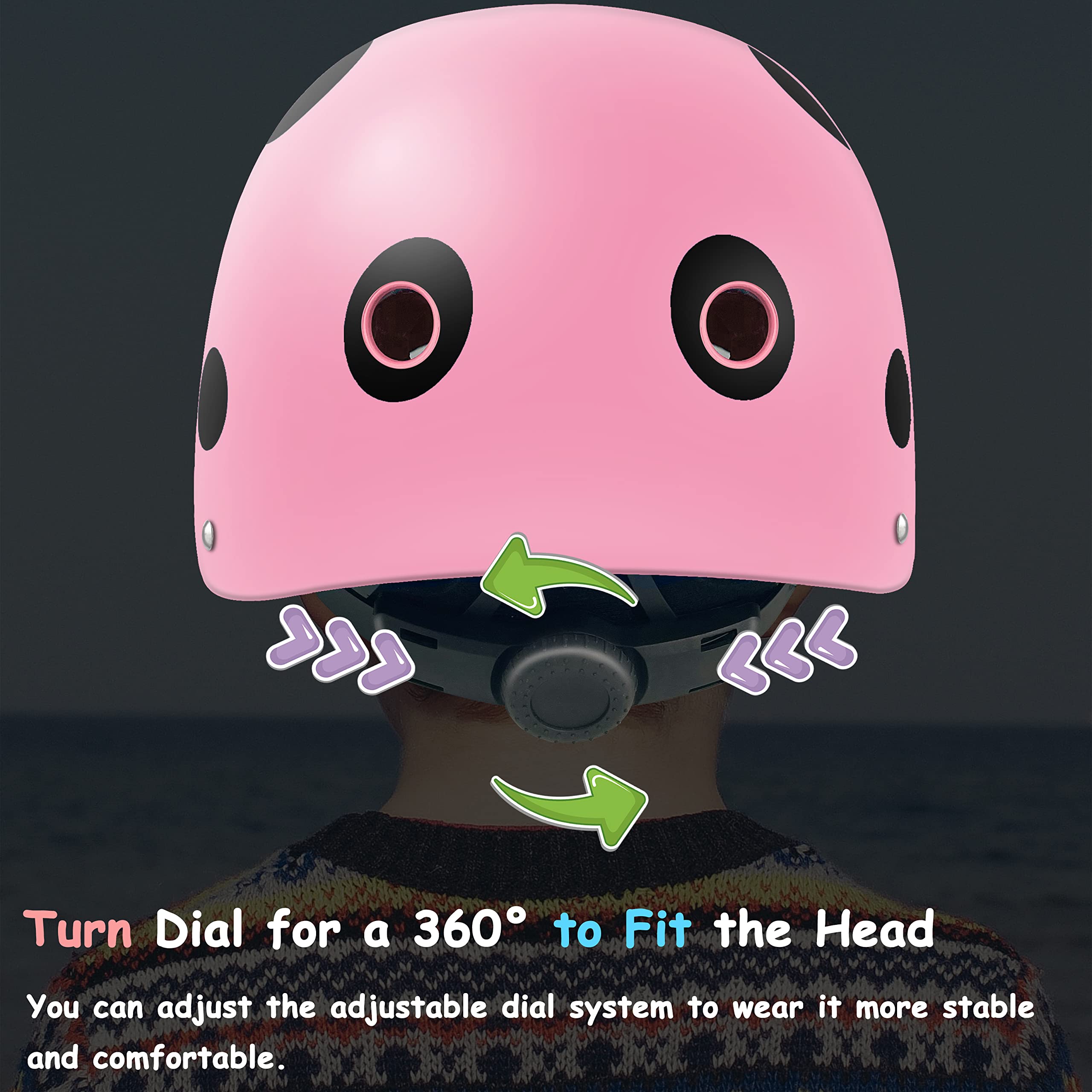 Meisjes Helm En Kniebeschermers