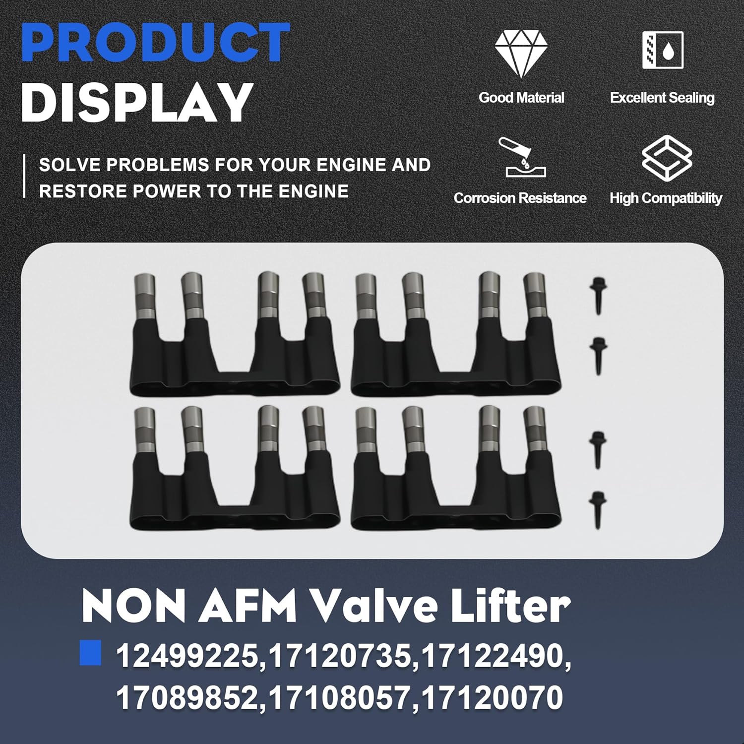 NON/AFM DOD Camshaft Lifters Kit & Head Gasket Bolt Set & Timing Cover Gasket Fit For GM Chevrolet Silverado Trailblazer Suburban Avalanche Tahoe GMC Yukon Sierra 5.3L Truck SUV 2007-2013 12625437