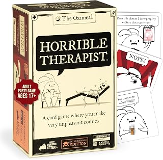 Exploding Kittens Horrible Therapist: Extra Horrible Edition - Hilarious Adult Card Game for 3-8 Players Ages 17+ Game Night Party