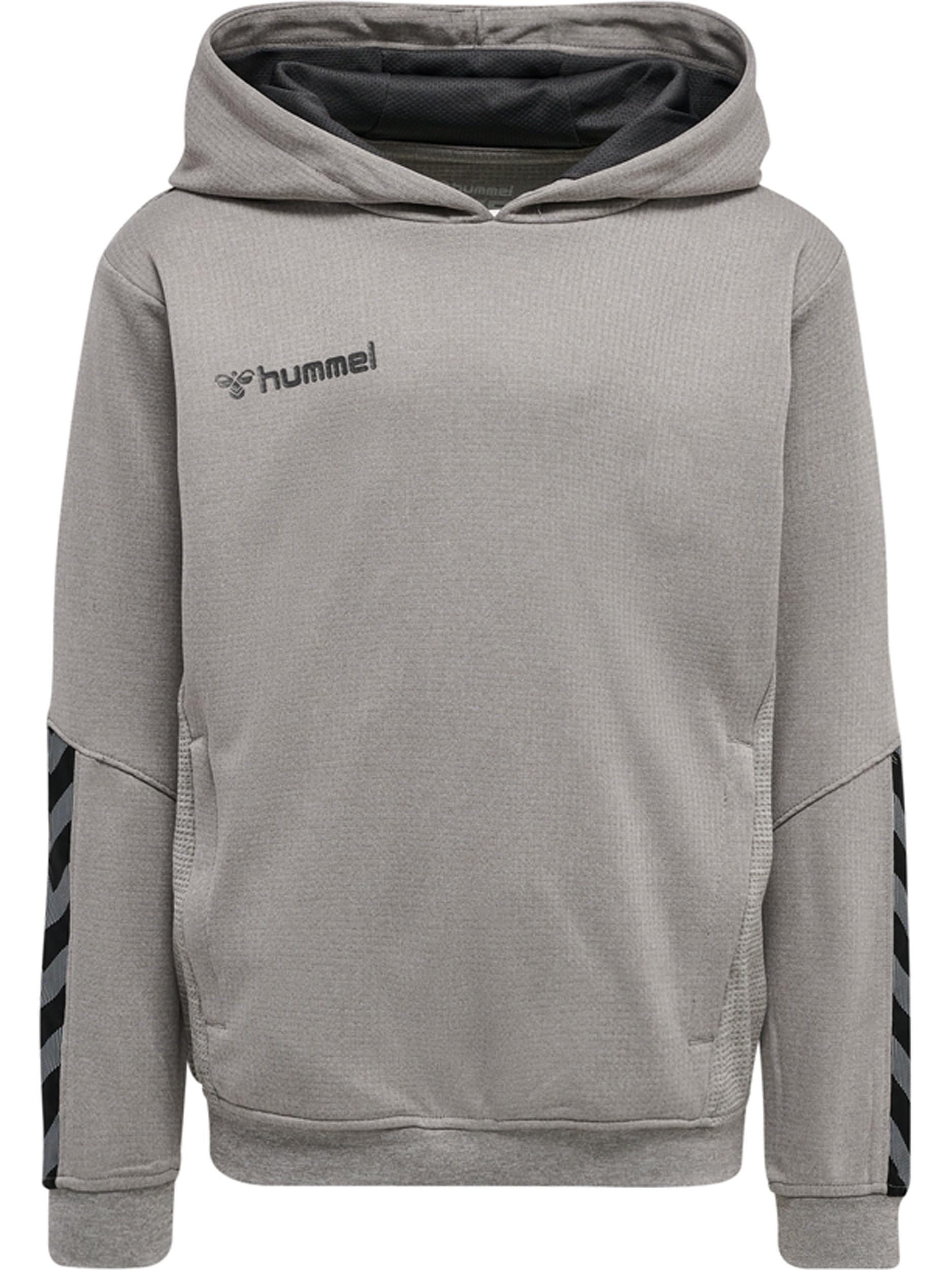 hummel Boys' Authentic Kids Poly Hoodie Grey Melange
