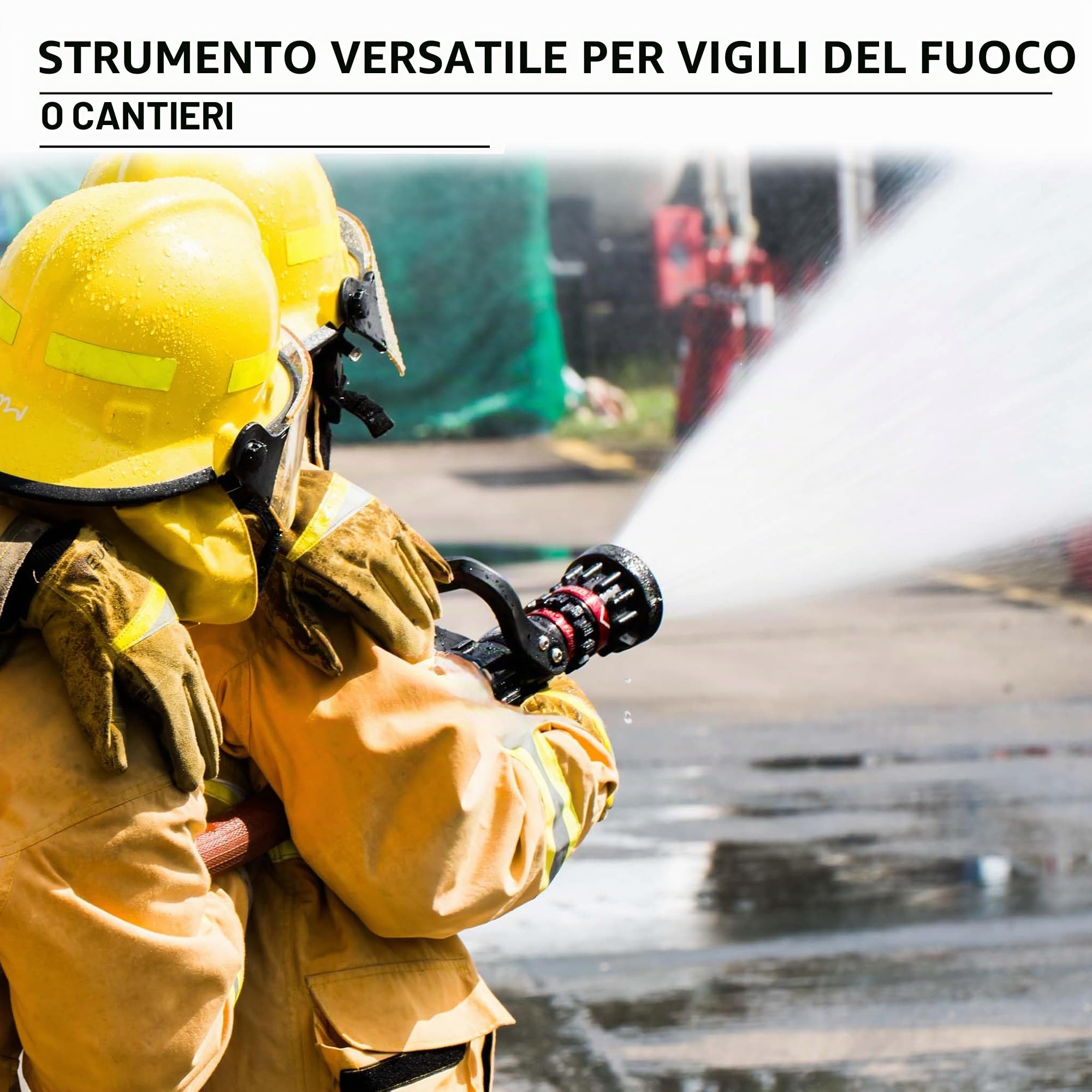 Lancia antincendio da 150/180/300/450/660 l/min e raccordo Storz C, regolabile in continuo