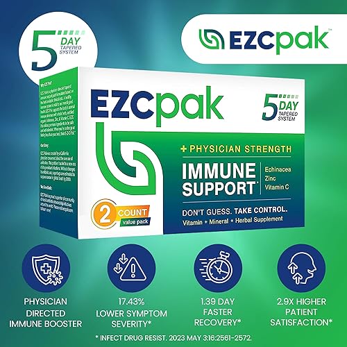 Miniatura 3 de EZC Pak Potenciador de apoyo inmunológico cónico de 5 días, suplemento de apoyo inmunológico de vitamina, equinácea, vitamina C de zinc, refuerzos