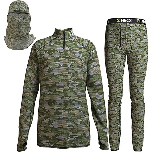 HECS Hunting-High Performance Base Layer-Underwear with Patented Technology for Deer, Big Game & Turkey Hunting