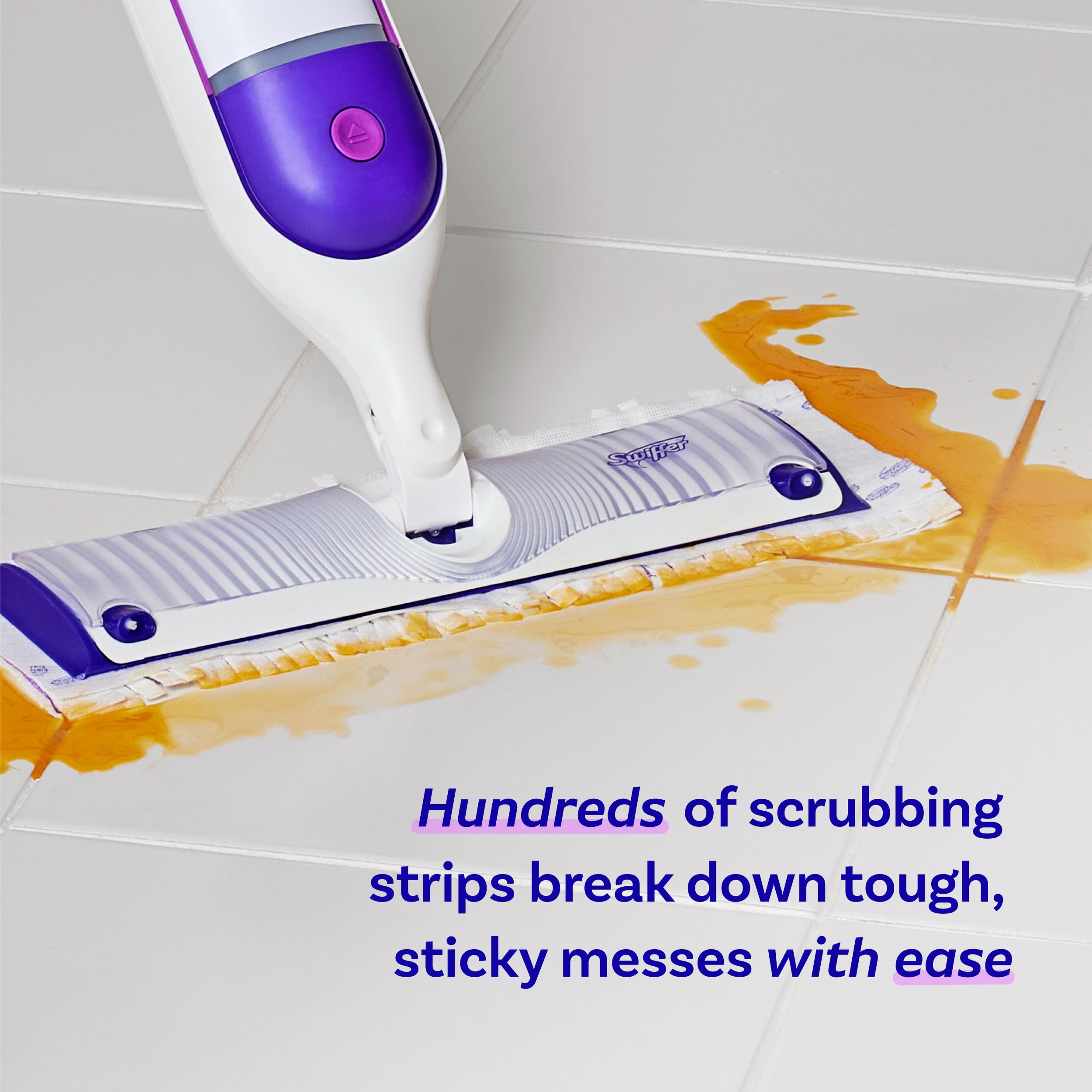 Swiffer PowerMop - Recambios de almohadilla de fregona multisuperficie, fabricado por Swiffer, para limpieza de suelos, 8 unidades (paquete de 2)
