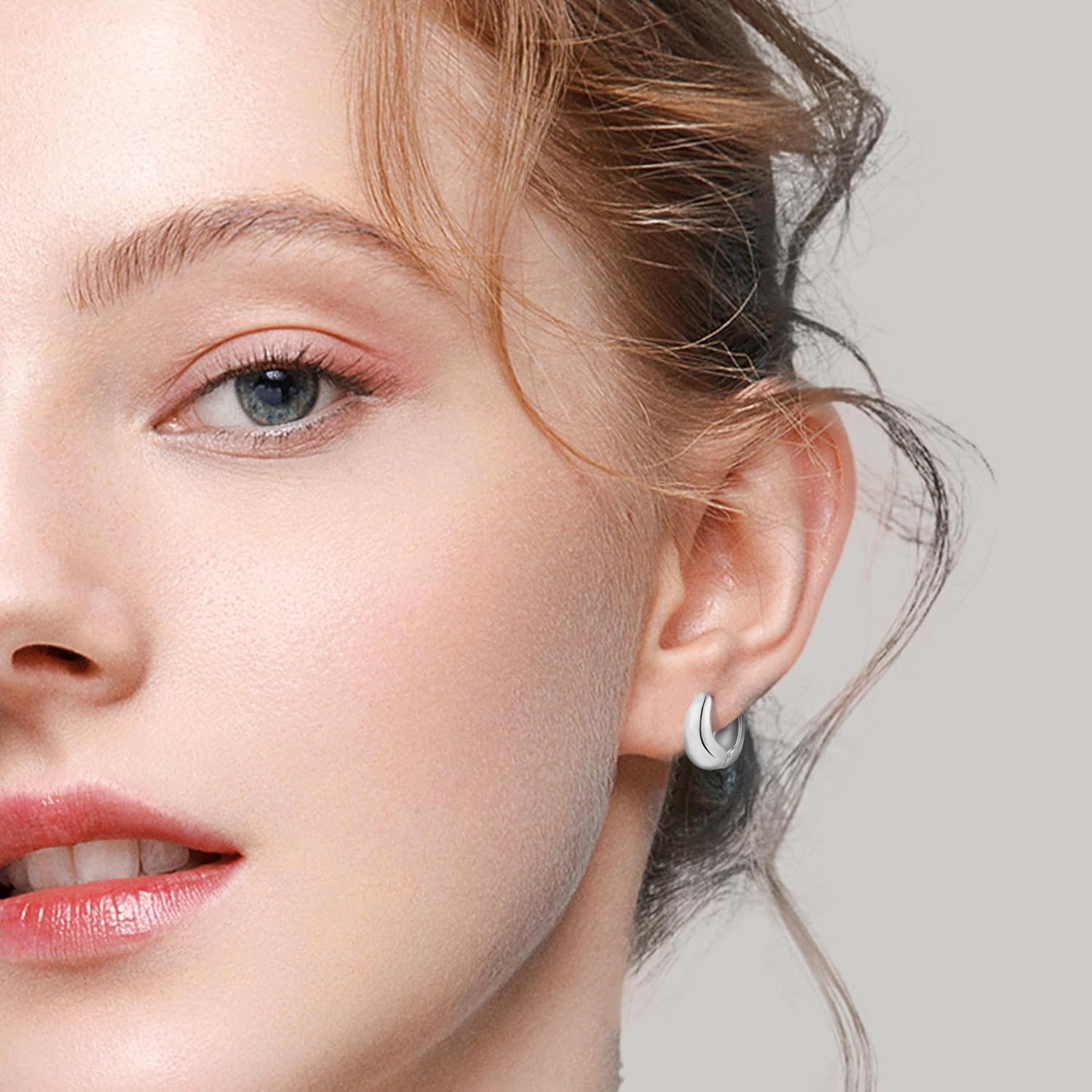 6 Pairs Gold Hoop Earrings Set for Women, 14K Gold Plated Small Huggie Hoops Earrings Hypoallergenic, Lightweight Tiny Cartilage Piercings Earrings Jewelry for Women Gifts. - Image 2