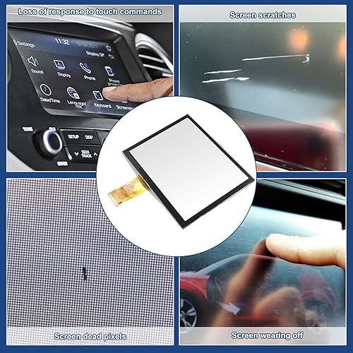 Miniatura 2 de Reemplazo del digitizador de pantalla táctil Uconnect de 8.4 pulgadas para navegación por radio compatible con Ram 1500 2500 3500 2017-2021/Jeep