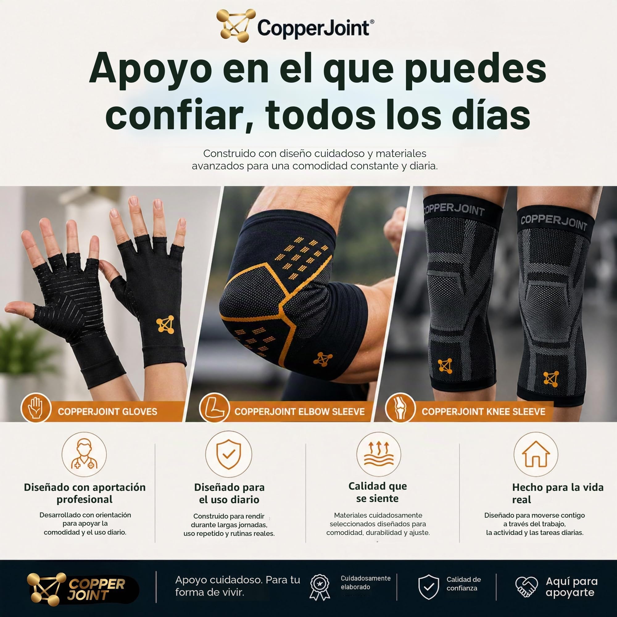 CopperJoint Cinturón de cobre para la parte superior de la cadera para mujeres y hombres, manga de compresión de muslo, soporte para nervio ciático, estabilizador de cadera para ciática, envoltura de