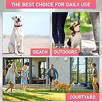Vista 7 de Collar ajustable para perro con hebilla de bloqueo de seguridad, fabricado en Estados Unidos, collar de perro resistente al agua con panal