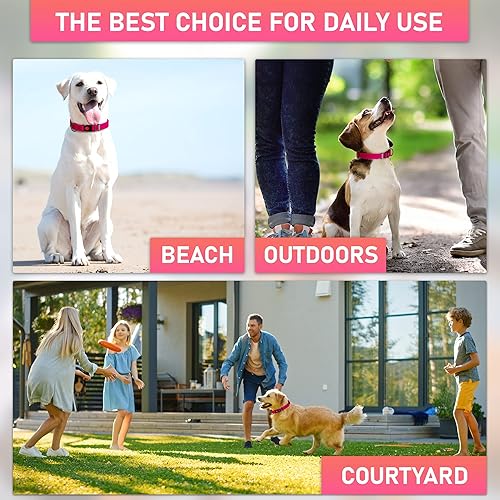 Miniatura 7 de Collar ajustable para perro con hebilla de bloqueo de seguridad, fabricado en Estados Unidos, collar de perro resistente al agua con panal para