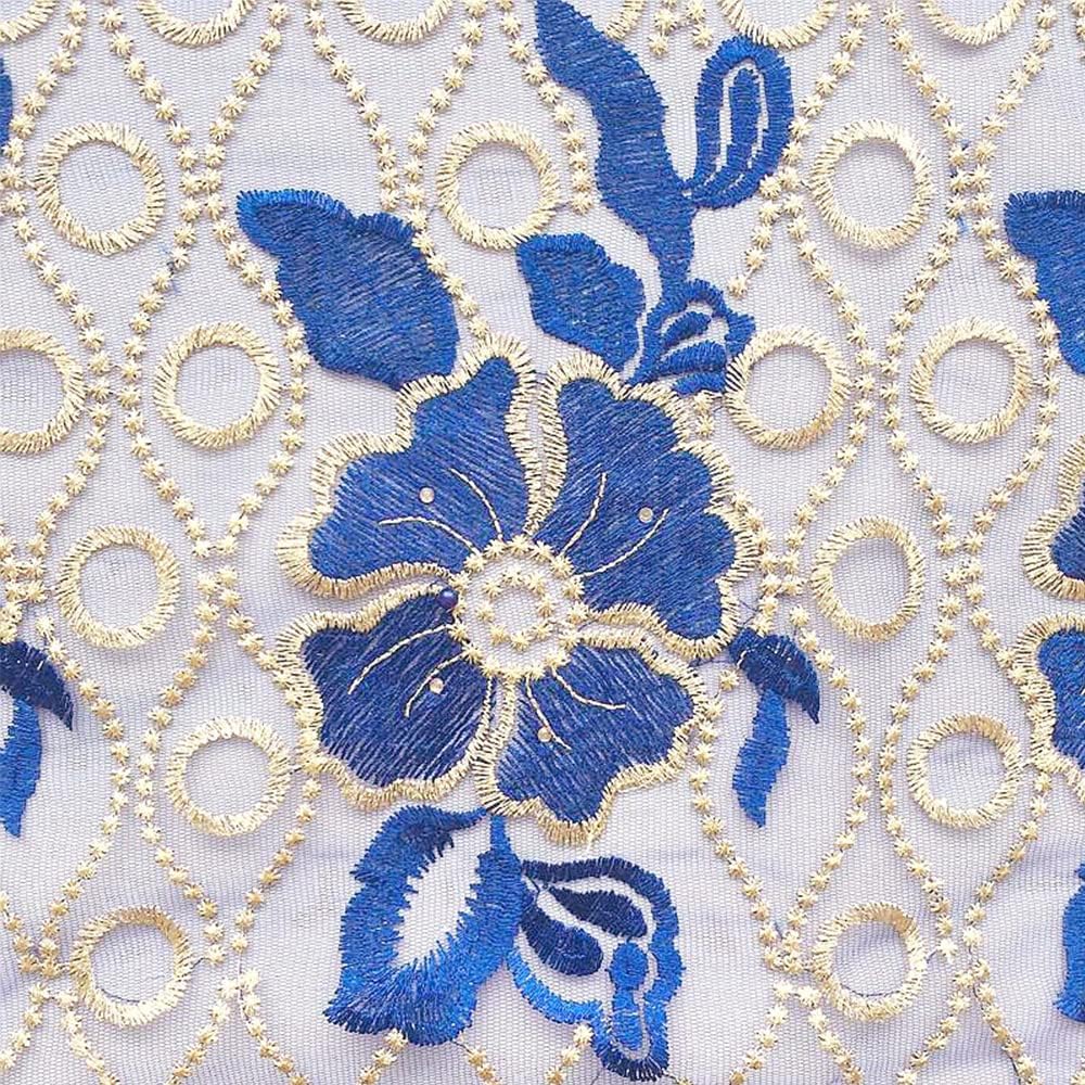 African Lace Fabric 5 Yards 2023 White Nigerian Lace Fabric Weddings Teal Green French Net Lace Embroidery BB812(Royal)