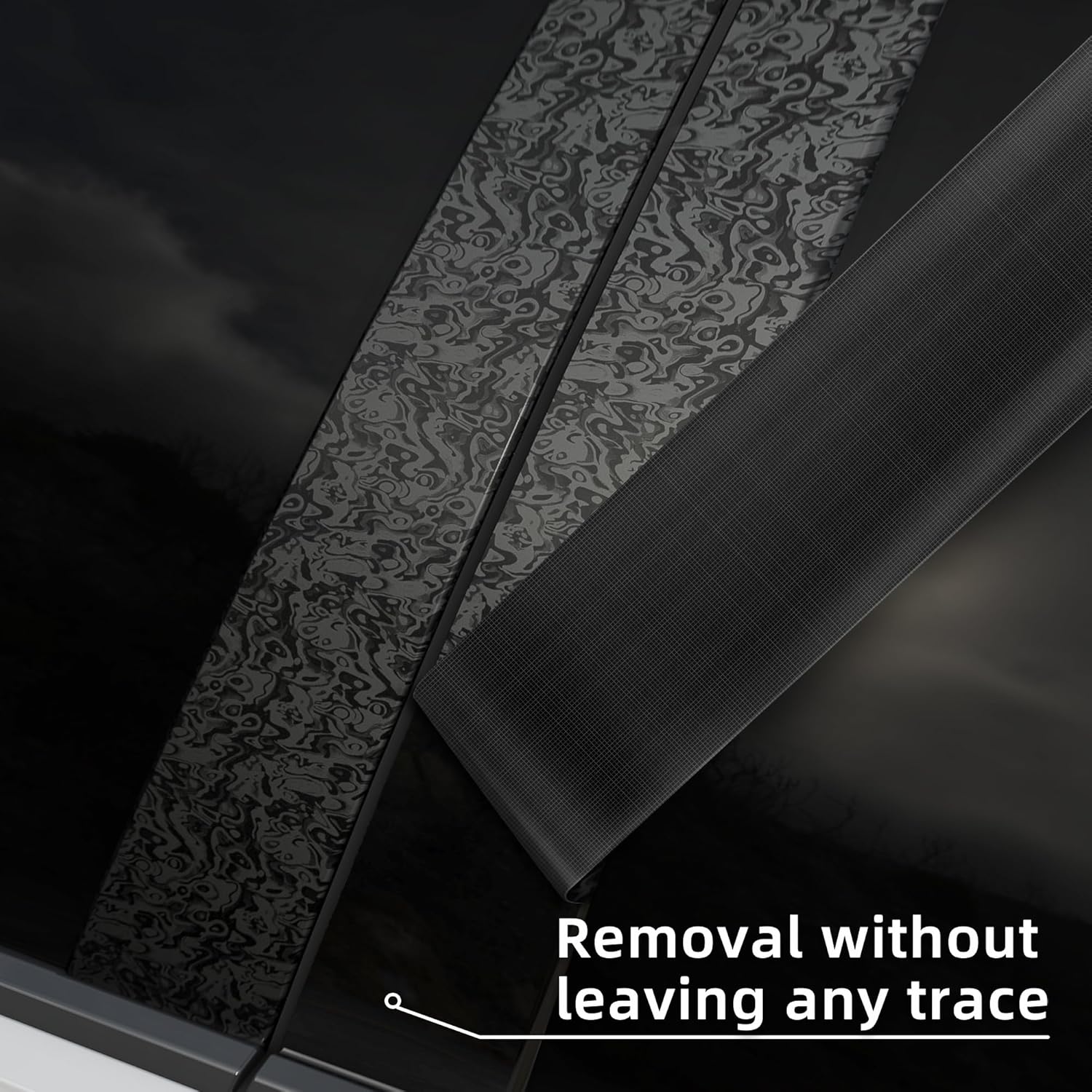 Arespark Forged Carbon Fiber Vinyl Wrap with Tool Kits, Black Ghost Textured Car Stickers Decal Film Sheet DIY Custom Vehicles Project Wrap for Motorcycle Cars Interior Exterior(3ft x 10ft)