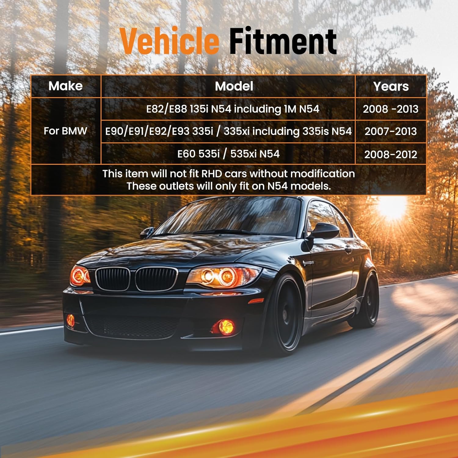 maXpeedingrods Turbo Outlet Charge Pipe Kit for E82/E88 BMW 135i N54 including 1M N54 2008-2013, for E90/E91/E92/E93 BMW 335i / 335xi including 335is N54 2007-2013, for E60 535i / 535xi N54 2008-2012