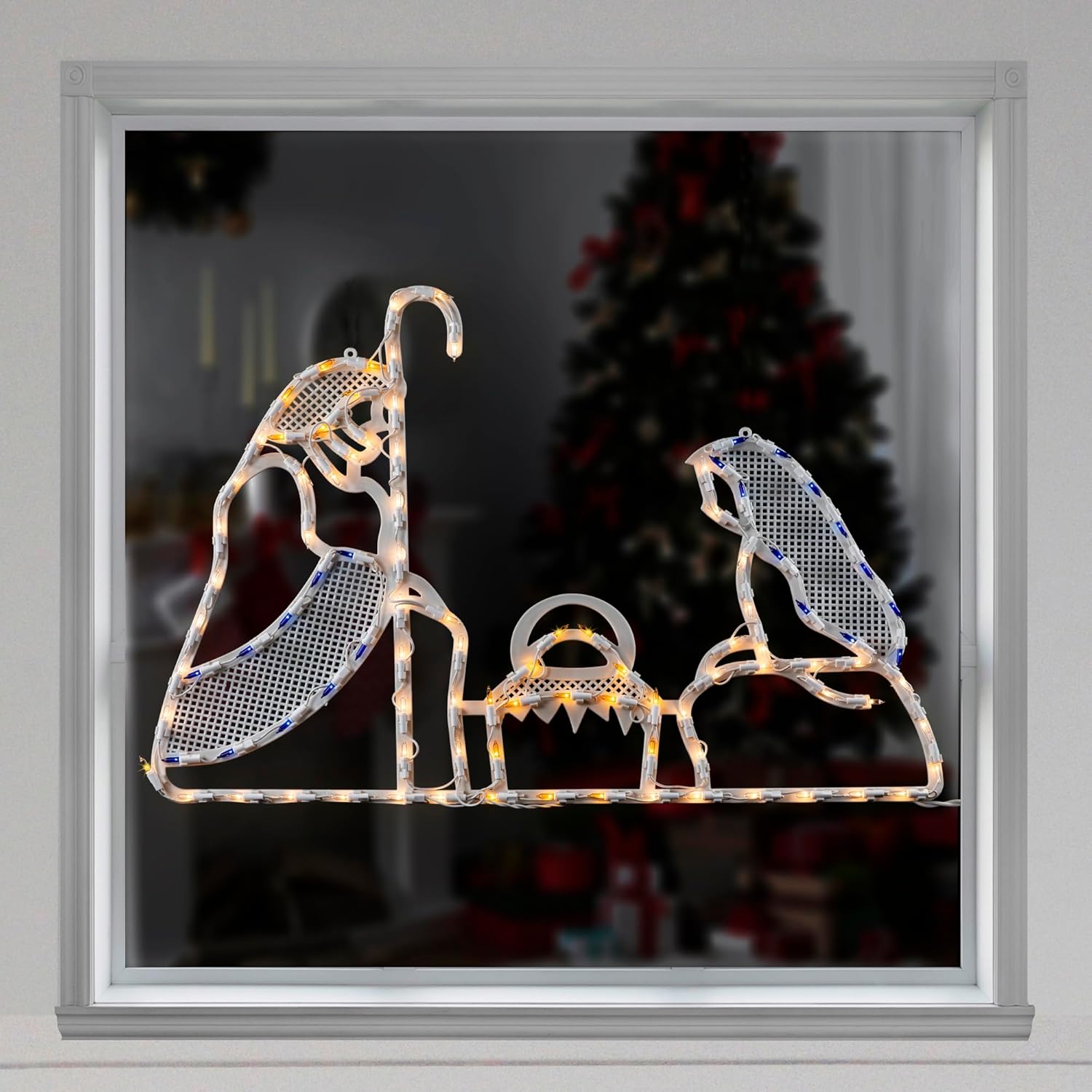 Lighted Holy Family Nativity Scene Outdoor Christmas Decoration - 30"