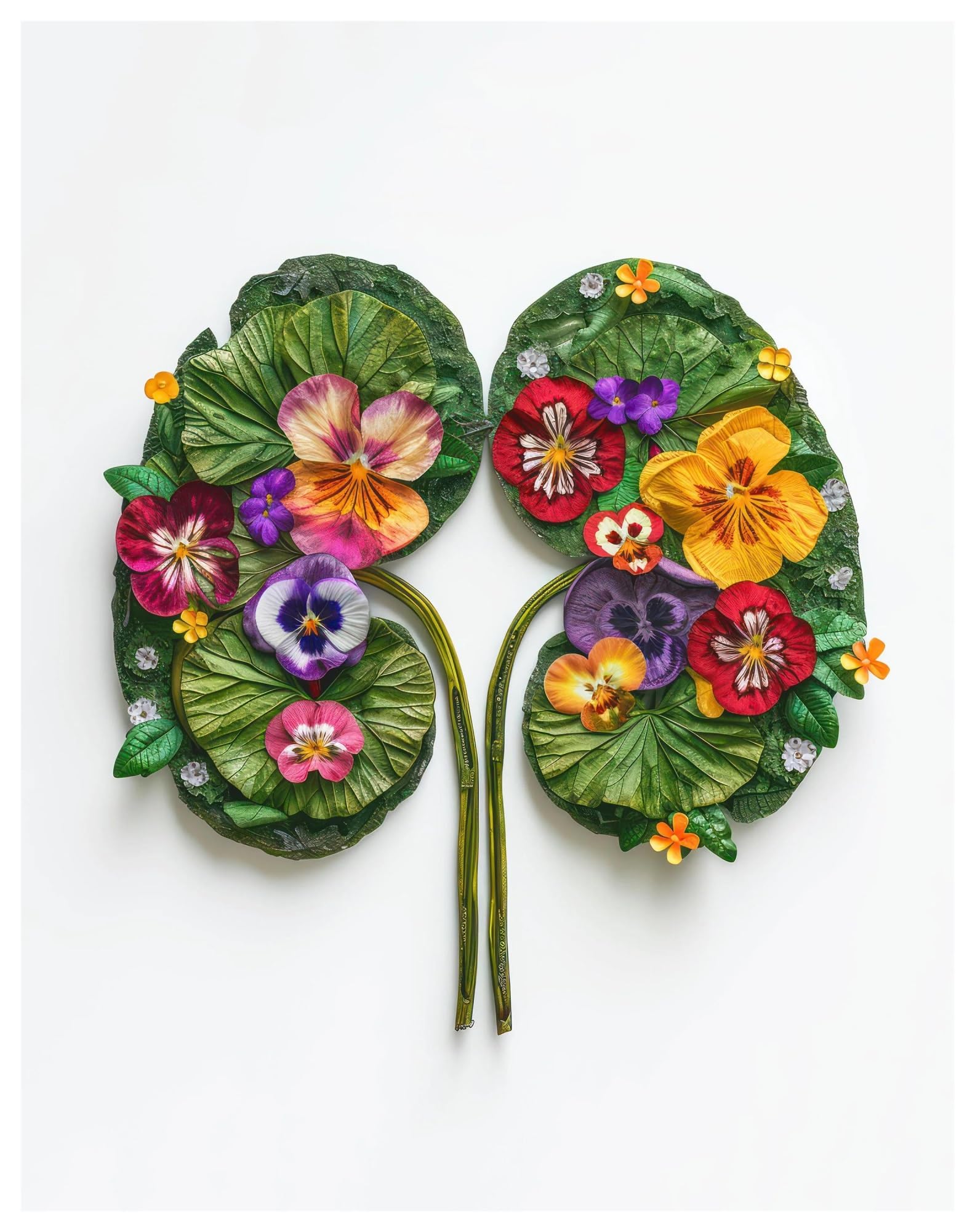 Pósteres de flores y órganos en lienzo XENITE de 40x60cm para el hogar