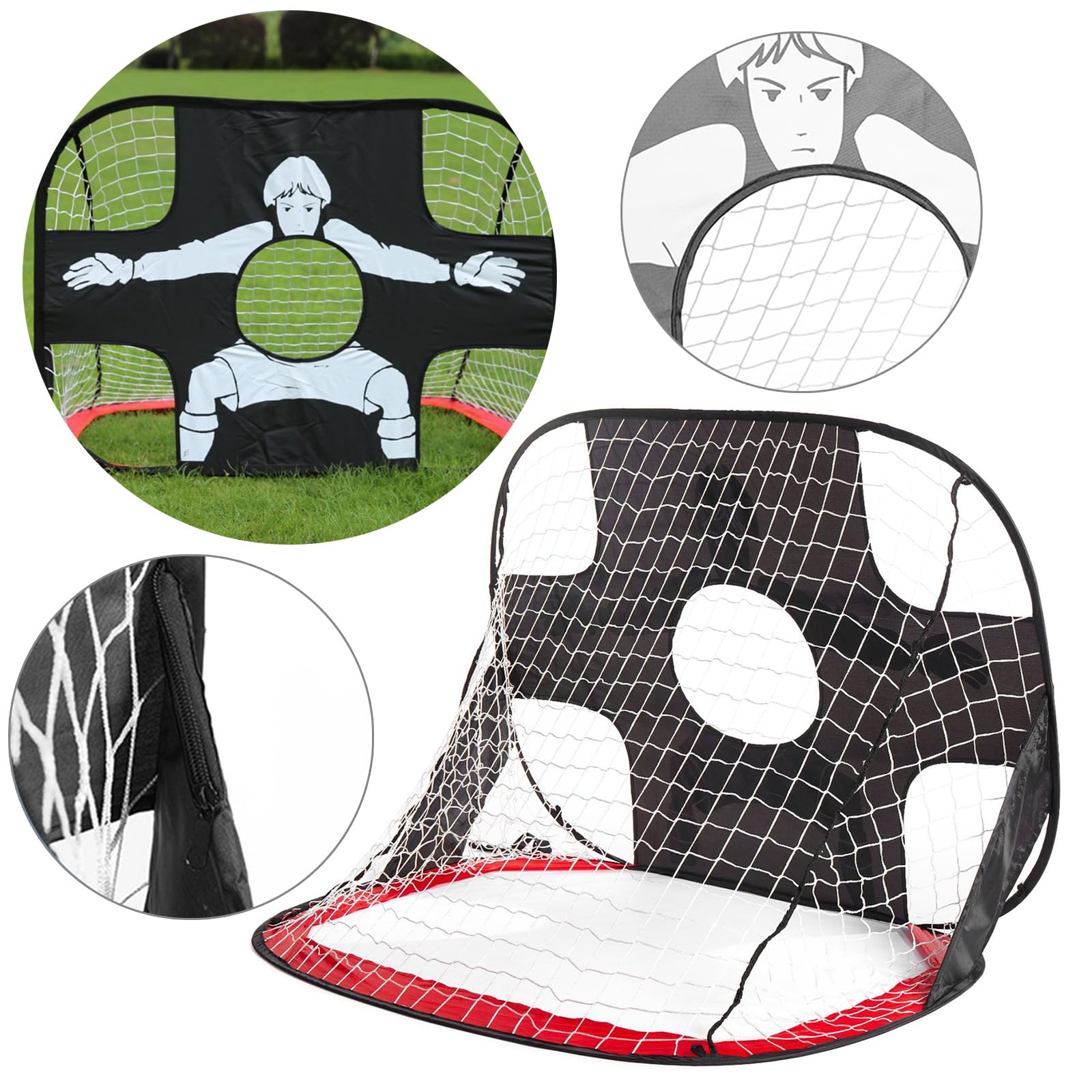 Shurhome Football Net Garden Goal Posts for Child Football Training Poped Up Goals for Kid Set Children Football Goals