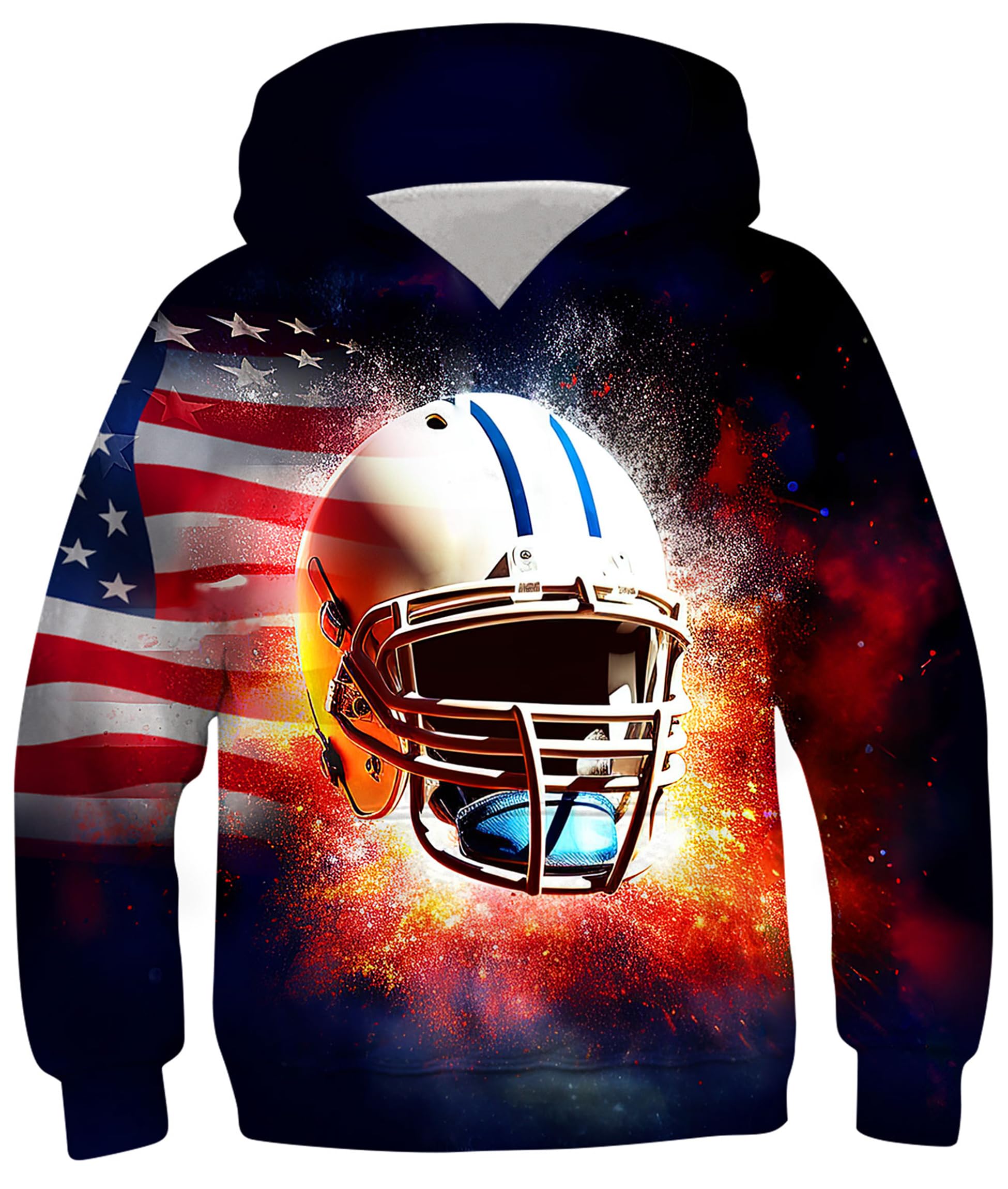 AhegaoKid Hoodies Boys Sweatshirts for Girls 3D Prints Pullover 6-16 Years