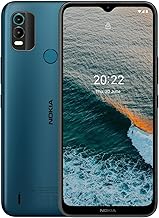 C21 Plus | Android 11 (Go Edition) | Unlocked GSM Smartphone | 2-Day Battery | Dual SIM | 2/64GB | 6.52-Inch Screen | Cyan | Not Compatible with Verizon or AT&T