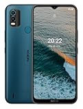 Nokia C21 Plus | Android 11 (Go Edition) | Unlocked GSM Smartphone | 2-Day Battery | Dual SIM | 2/64GB | 6.52-Inch Screen | Cyan | Not Compatible with Verizon or AT&T