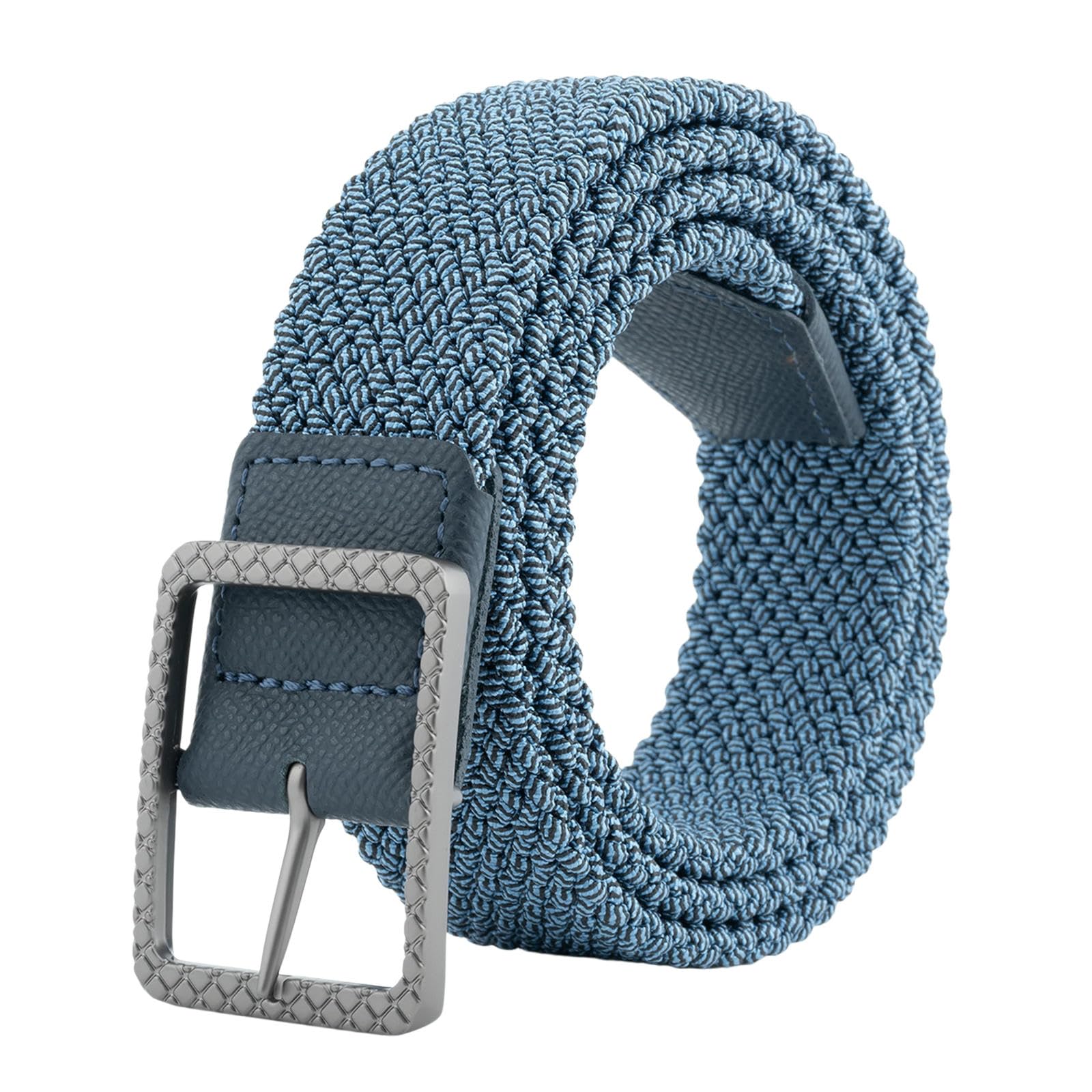Taktische Gürtel Herren Gewebter No-Punch-Doppelschicht-elastikband-Gurt Für Golf-Sporthosen Herren-dunkelblau-110cm