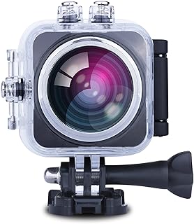 Prixton DV360 - Cámara de acción Sumergible de 8 MP (HDMI, CMOS, FHD 1080p) Color Azul