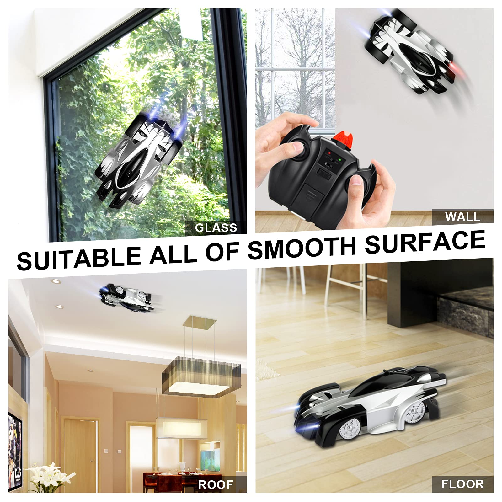 EpochAir Wall Climbing Remote Control Car Dual Mode 360° Rotating RC