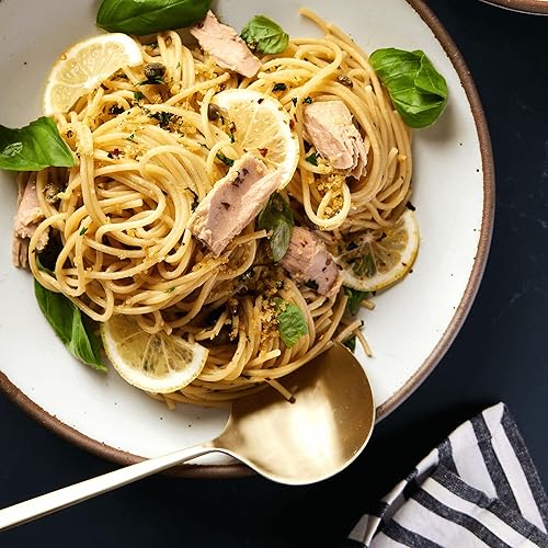 Vista 24 de Tonnino Filetes de atún bajos en calorías y sin gluten de aleta amarilla en aceite de oliva, 6.3 onzas, pimienta negra (paquete de 6)