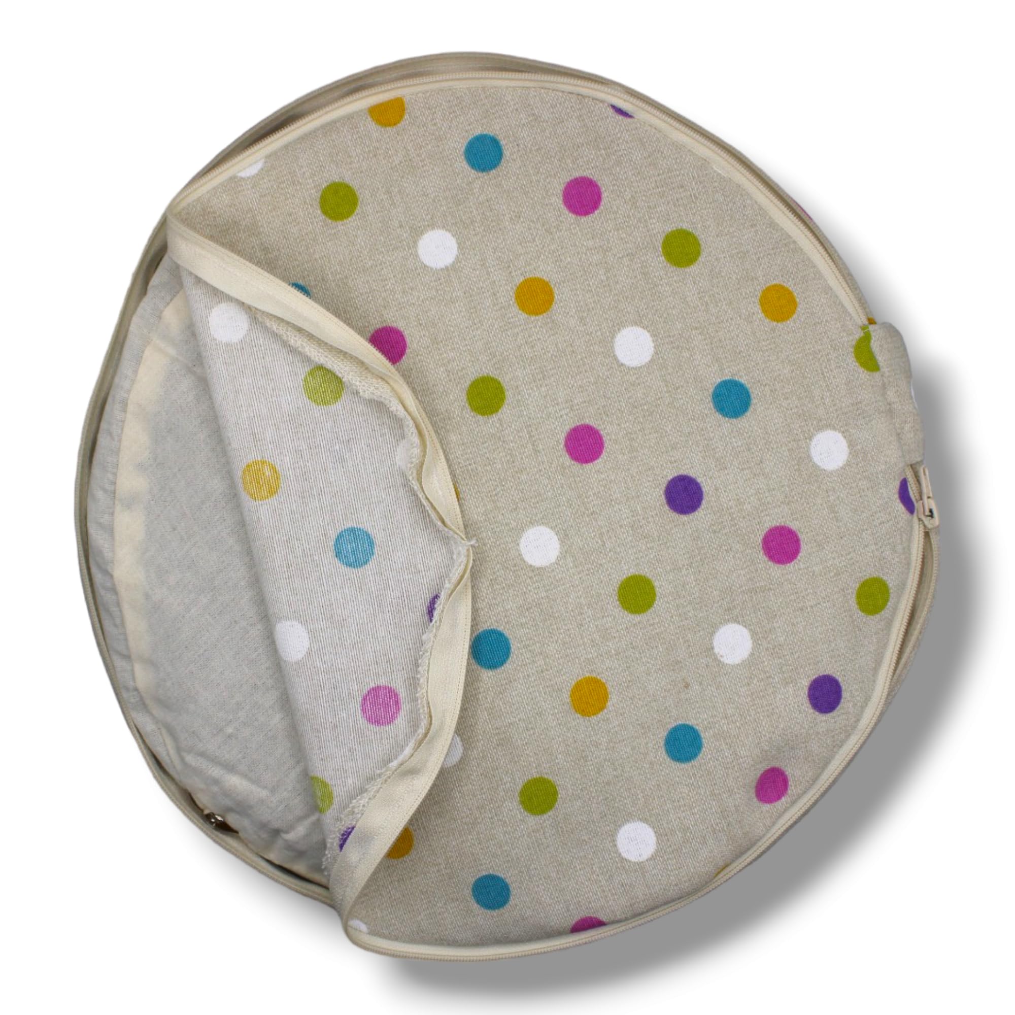 Cojín Meditación Colori, zafú meditación, cojín Yoga, zafu Yoga, Yoga Accesorios, meditacion, Yoga, 100% algodón y cáscara de sarraceno, Funda Lavable