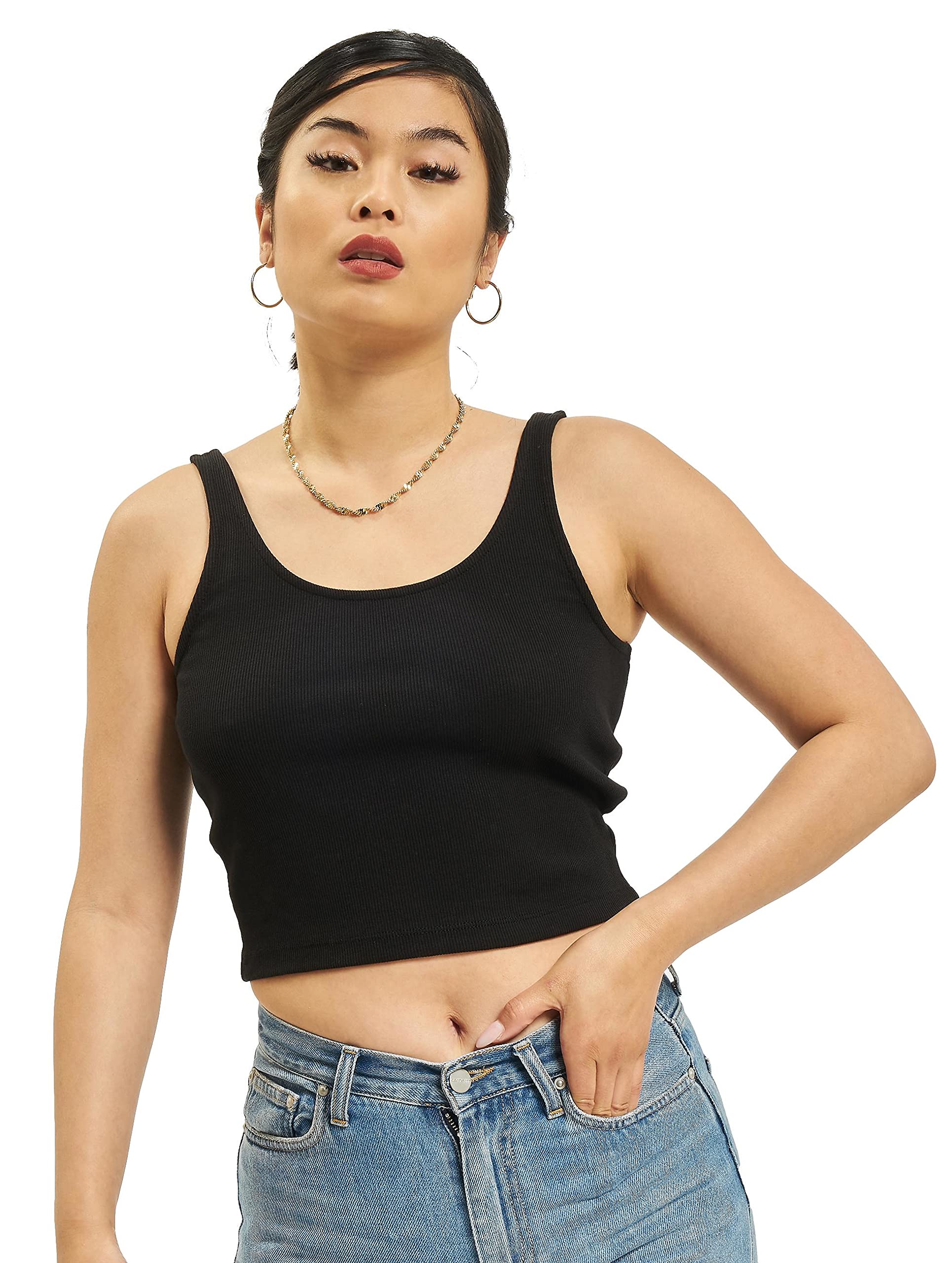 ONLY Onlnessa S/L Short Top Jrs Camiseta sin Mangas para Mujer