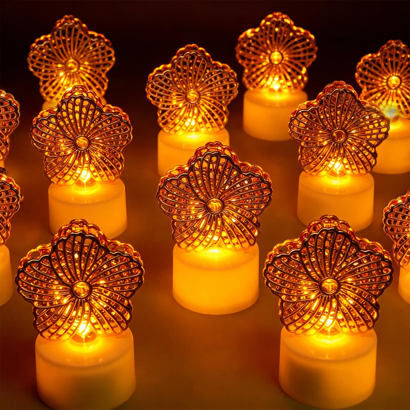 LED Tea Lights Candles Battery Operated for Party Home Decor - 6PCS