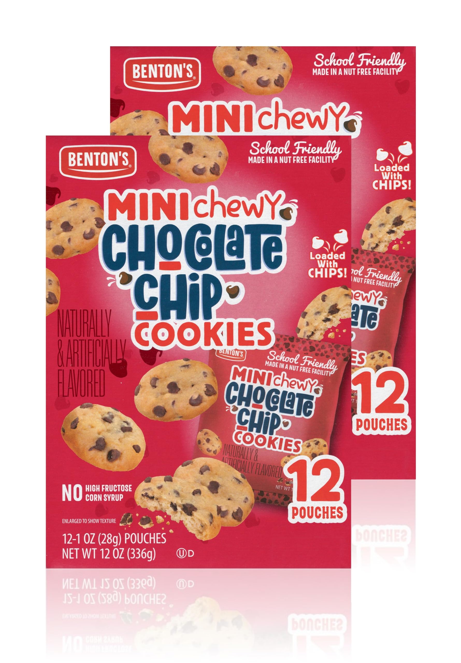 Benton’s Mini Cookie Snack Packs (2 Boxes, Chewy Chocolate Chip)