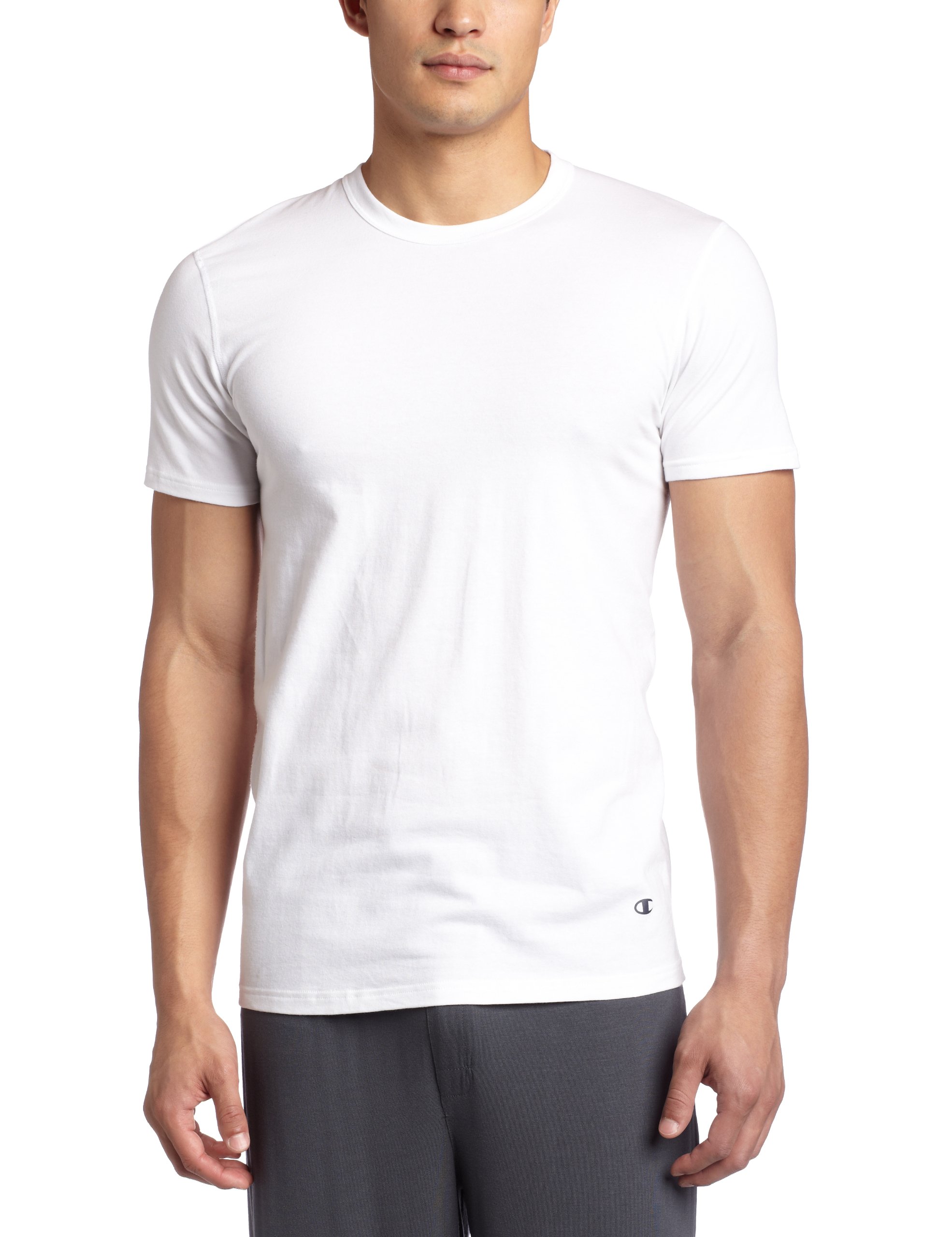 Champion Mens Pack Double Dry Activefit Crew T Shirt