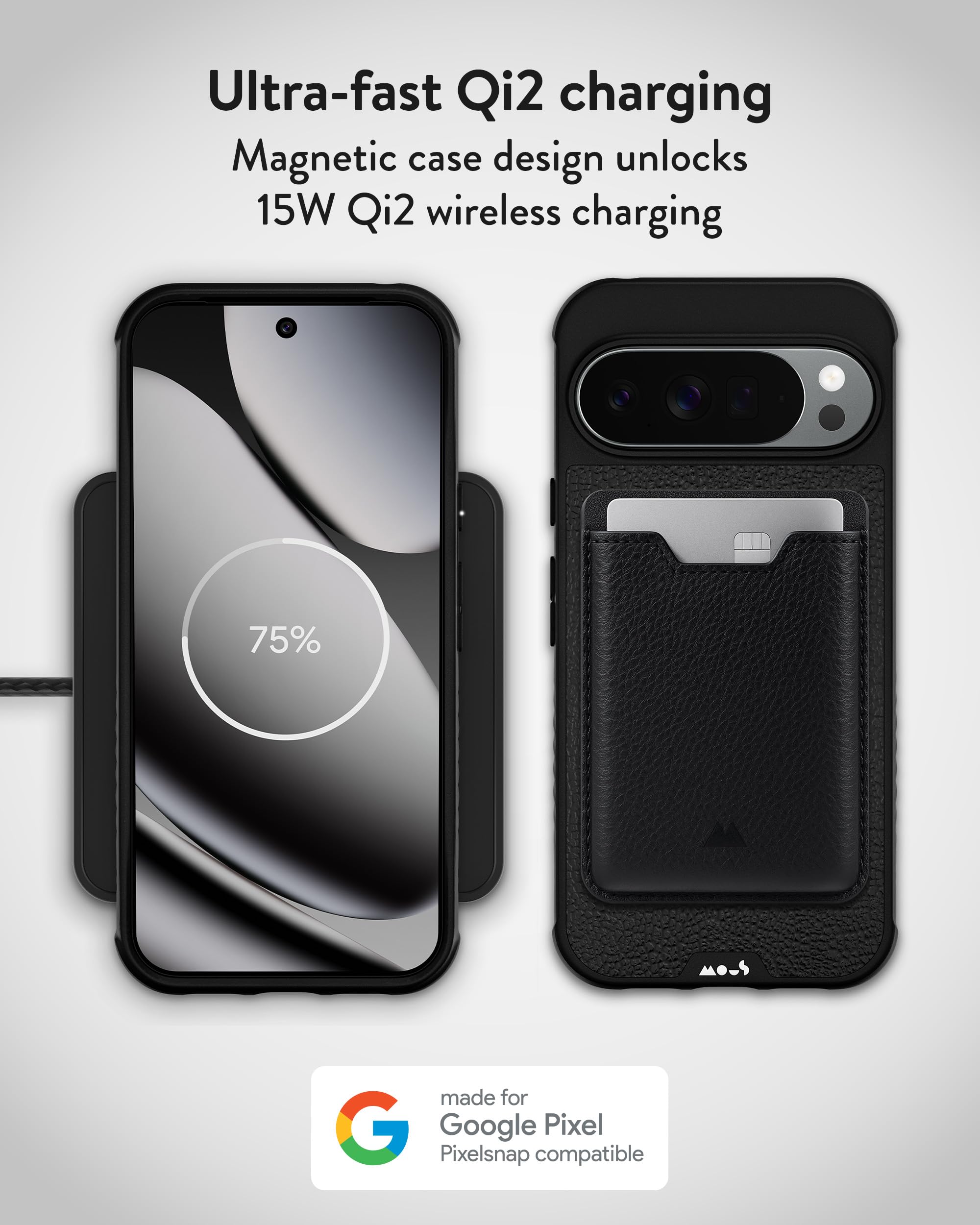 【開封のみ品】Google Pixel 10 Pro mousケース付 Amazon.com: Mous for Google Pixel 10/10 Pro Limitless Black