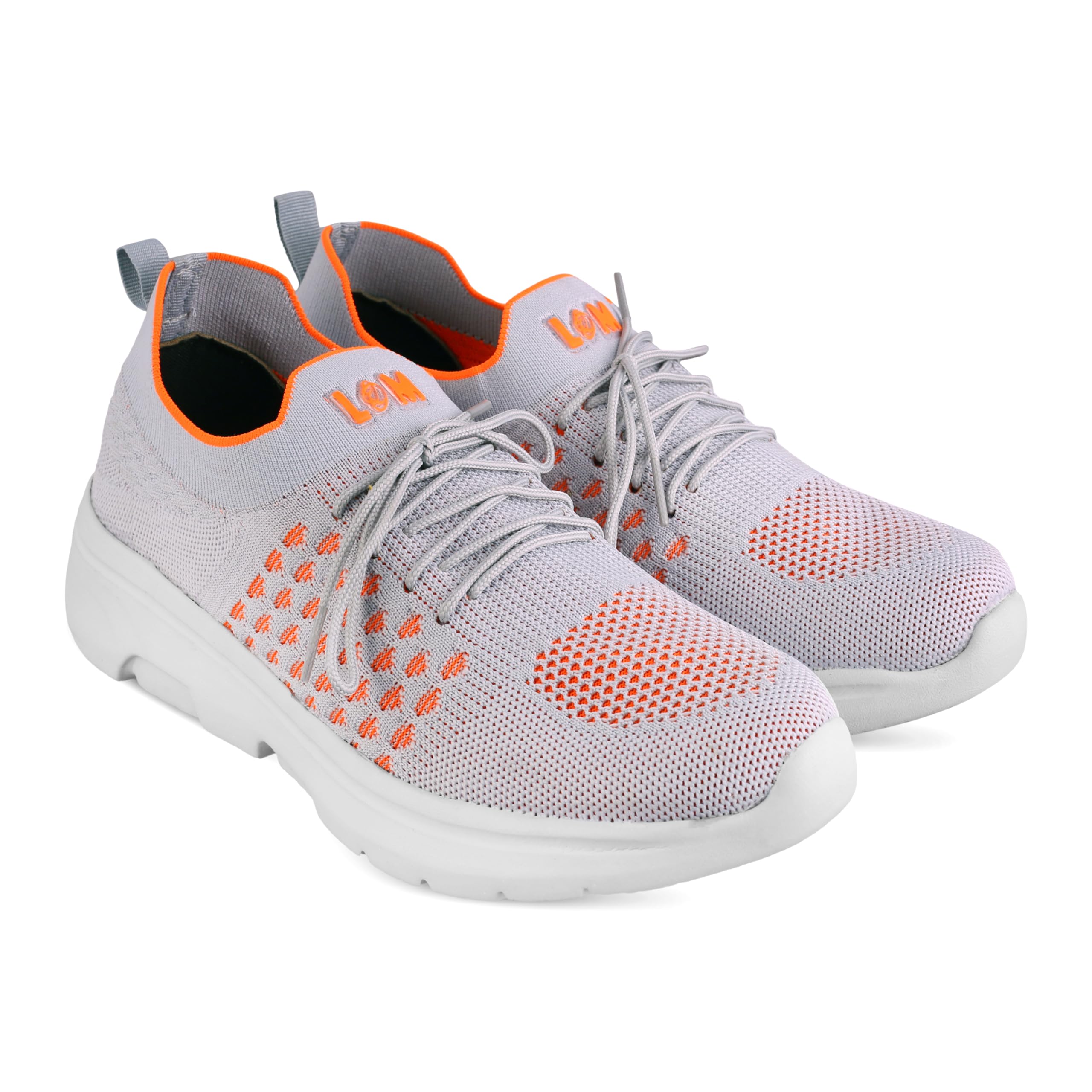 Pu-Apps Mens PVC Sole Sneaker Shoes with Elegant Design | Lightweight, Comfortable,Daily Use Sneakers for Gym, Sports (FLY8-ORANGE-10) (B0CJYBHB5X) Amazon Price History, Amazon Price Tracker